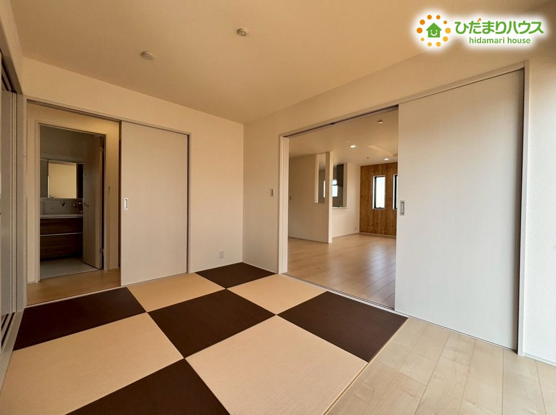 寄居町赤浜第4　新築一戸建て　リーブルガーデン　01の和室|暮らしに和の趣をもたらす畳の部屋！