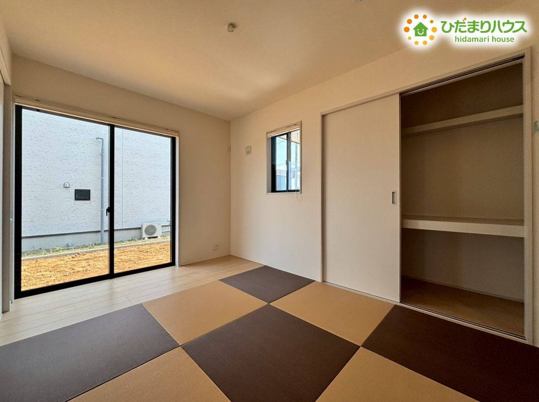 寄居町赤浜第4　新築一戸建て　リーブルガーデン　01の収納|リビングと続き間の和室は、多目的に利用できるスペースです。
客間や趣味の部屋としても活用できます。