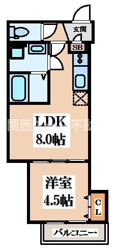 【間取り】 | クレアール八戸ノ里