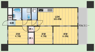 【間取り】 | ヴィラみどり