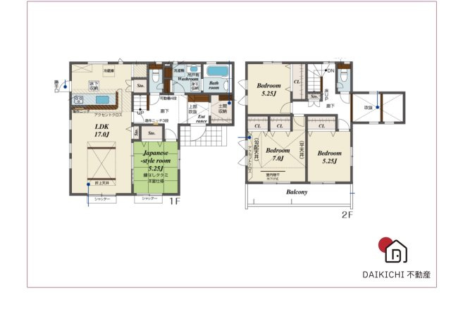 【間取り】 | 本庄市下野堂　ブルーミングガーデン　新築戸建　全2棟　2号棟 | 2号棟