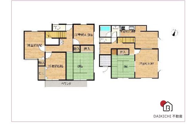 【間取り】 | 小川町東小川５丁目　中古戸建
