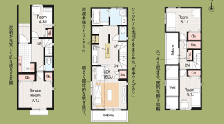 【間取り】 | 【名古屋市南区鶴田2丁目8-7新築戸建】✨️仲介手数料無料✨️桜小学校・桜田中学校