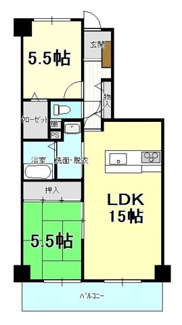 【間取り】 | サーパス三津壱番館