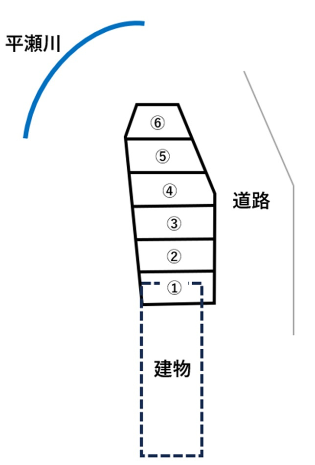梨本駐車場の区画図
