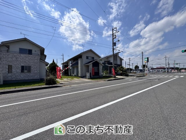 真岡市長田１丁目　中古戸建の前面道路含む現地写真|前面道路含む現地写真
