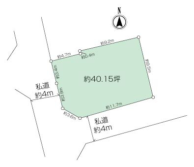 長沢2丁目土地の画像