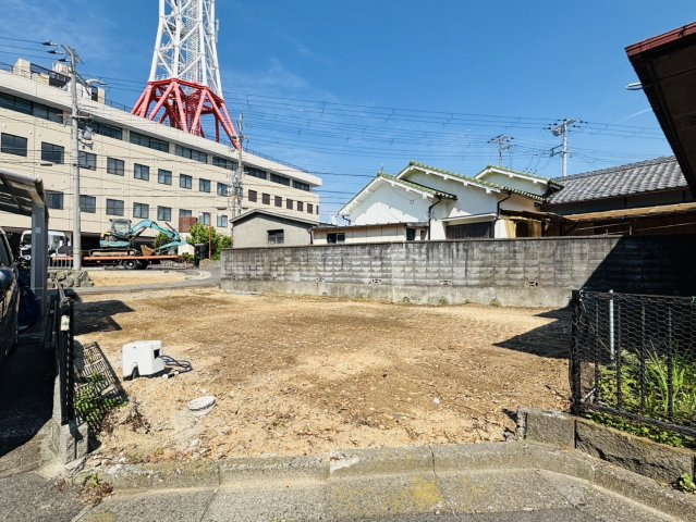 岸和田市神須屋町　建築条件なし土地の外観