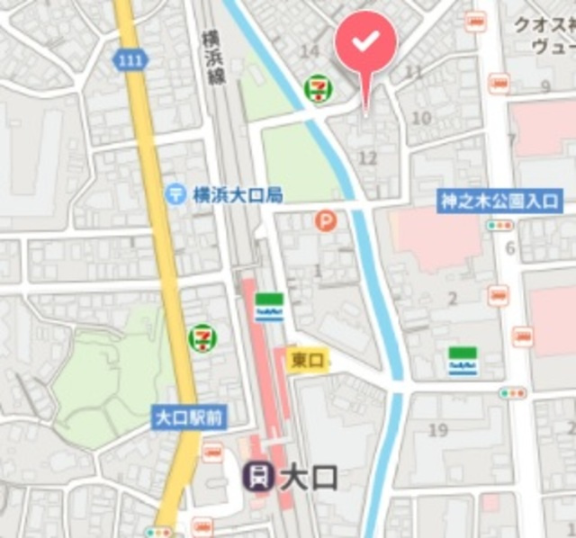 ラ・ベラヴィータ横濱大口の地図