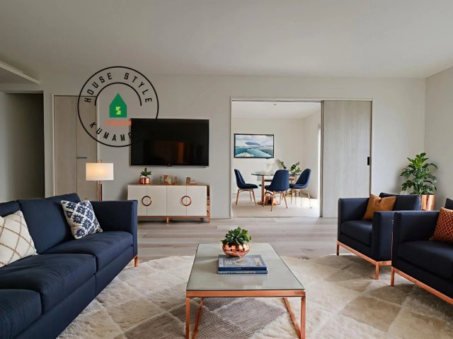 合志市合生第3-3棟（16号棟）　の居間・リビング|キッチンからリビングをしっかり確認できます。家族の笑顔があふれる空間になりそうですね。※家具はCGを合成したものです。