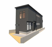 創縁テラスの外観パース