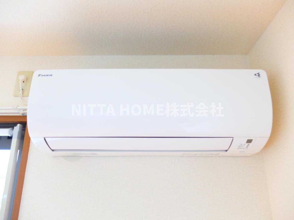 ピュアライフ　Ｂ棟の設備|【同タイプ物件写真】エアコン付きですよ~(^^)/