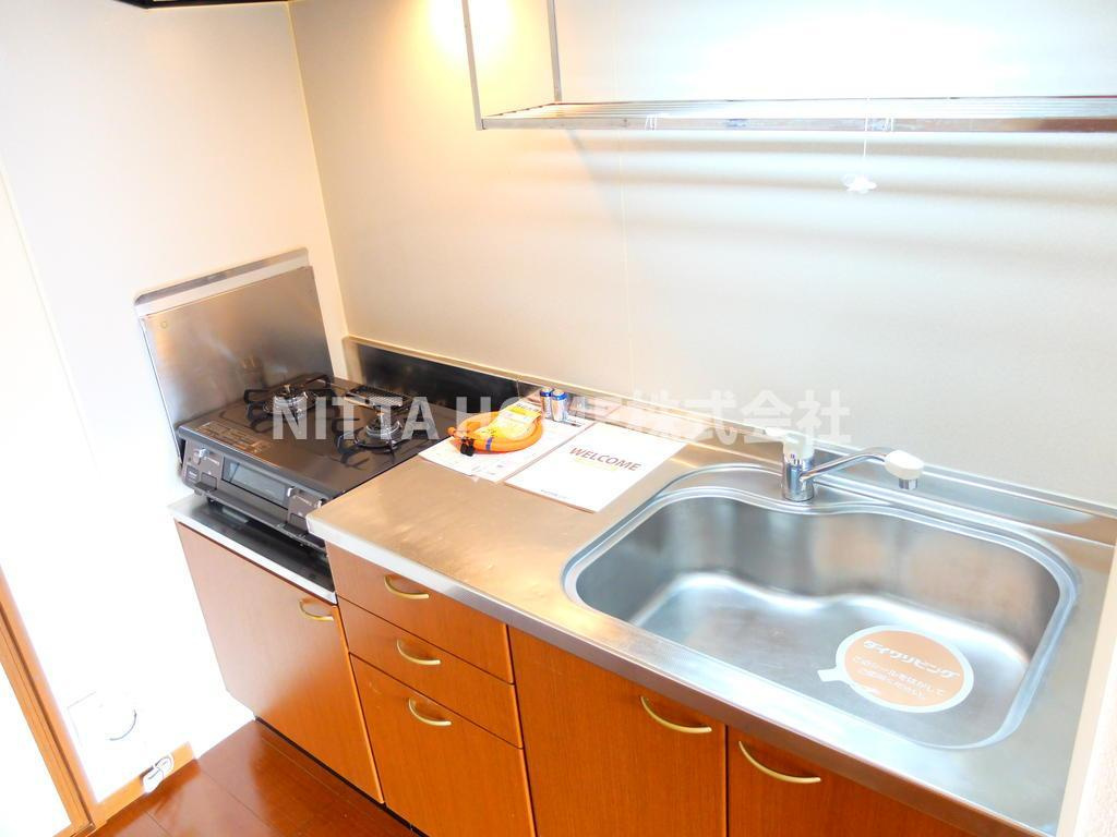 ピュアライフ　Ｂ棟のキッチン|【同タイプ物件写真】ガスコンロ設置タイプのキッチンです♪