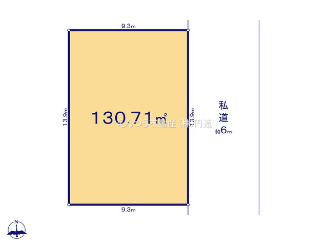 下之一色町の区画図
