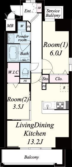 サンセール海老江の間取り