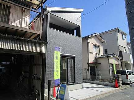 安佐南区長束6丁目の前面道路含む現地写真