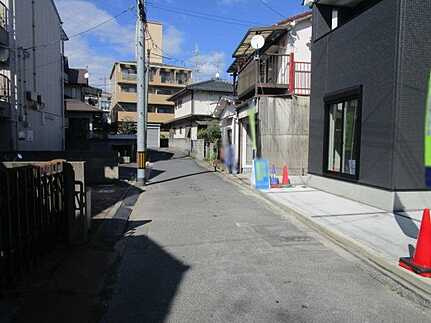 安佐南区長束6丁目の前面道路含む現地写真