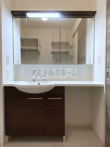 ブリーゼ久宝寺B棟の独立洗面台