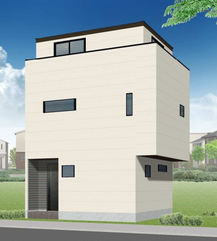 明石市林3丁目の外観パース