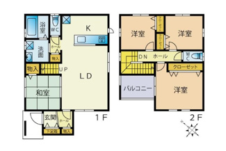 【間取り】 | 鳥取市浜坂３丁目新築戸建て