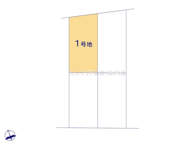 港区西川町1期の区画図