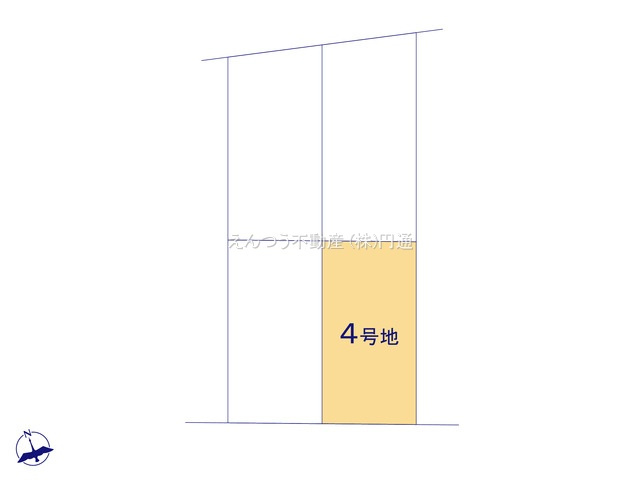港区西川町1期の区画図
