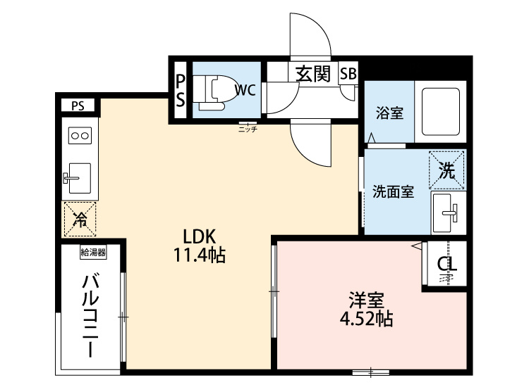 Jack uchisaiwaiⅠ(ジャックウチサイワイⅠ) 　刈谷市近郊の賃貸はクラスホーム刈谷店の間取り