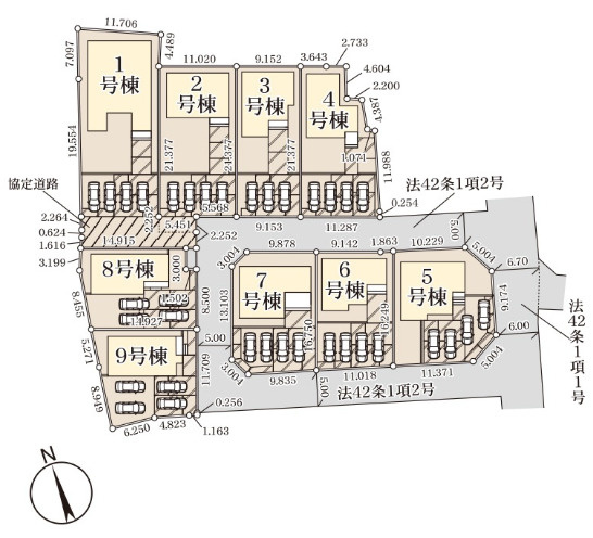 【区画図】 | 行田市城西第2　リーブルガーデン　新築戸建　全9棟　5号棟