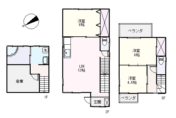 H0247H　東伊豆町大川戸建の間取り