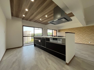 【キッチン】 | ライオンズマンション西鈴蘭台第２ | カフェのような雰囲気のLDKです。