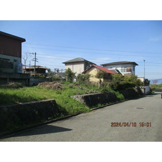海南市　七山　家庭菜園用地の前面道路含む現地写真