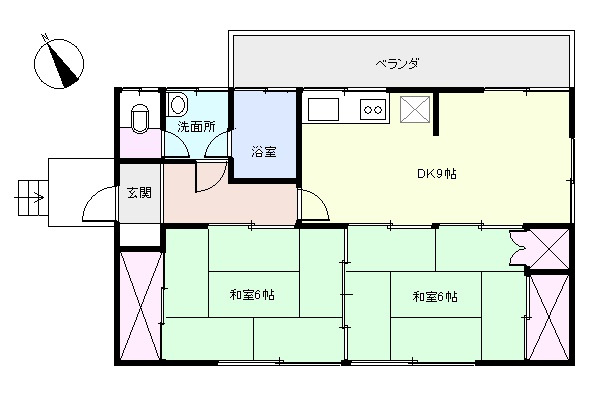 吉野苑平屋建ての間取り