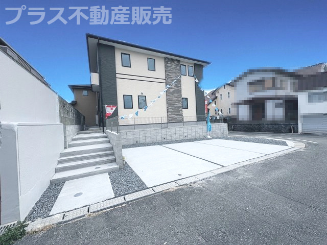 【外観】 | 大野城市南ヶ丘6丁目3期　1号棟（全4棟）【仲介手数料無料・0円】 | 現地写真。プラス不動産販売なら、現場の全ての棟をまとめてご見学頂けます。