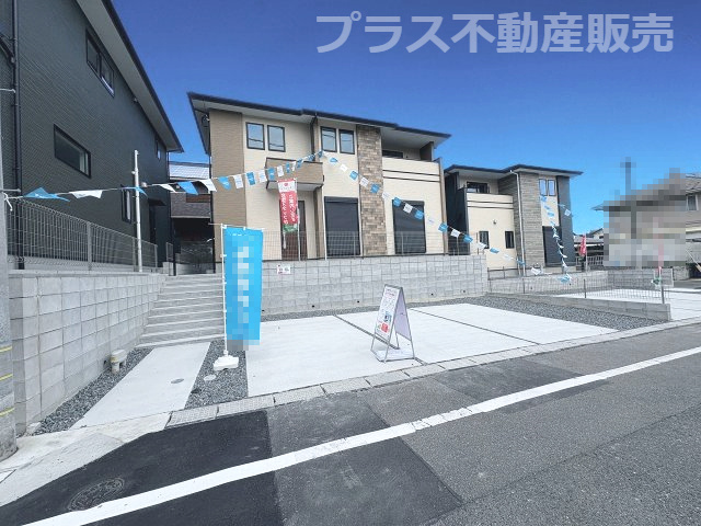 【外観】 | 大野城市南ヶ丘6丁目3期　2号棟（全4棟）【仲介手数料無料・0円】 | 現地写真。プラス不動産販売なら、現場の全ての棟をまとめてご見学頂けます。