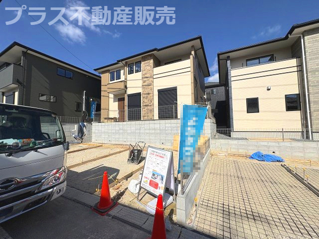 【外観】 | 大野城市南ヶ丘6丁目3期　2号棟（全4棟）【仲介手数料無料・0円】 | 現地写真。プラス不動産販売なら、現場の全ての棟をまとめてご見学頂けます。