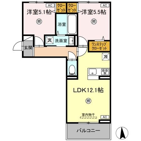 ロータスヒルAの間取り