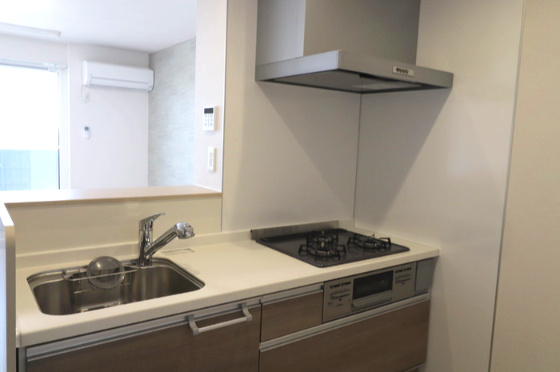 ロータスヒルAのキッチン|きれいなキッチンです