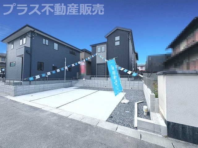 【外観】 | 大野城市南ヶ丘6丁目3期　4号棟（全4棟）【仲介手数料無料・0円】 | 現地写真。プラス不動産販売なら、現場の全ての棟をまとめてご見学頂けます。