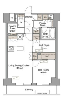 【間取り】 | ヴェール・クレール武蔵小杉 | ペット飼育相談♪（小型犬・猫）