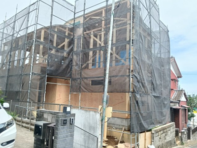 【外観】 | 菅田町新築戸建て | 現在木工事中
今なら壁の中が見ることが出来ます