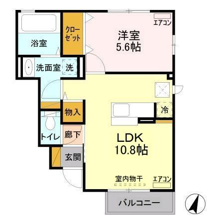 Lienの間取り|1LDK