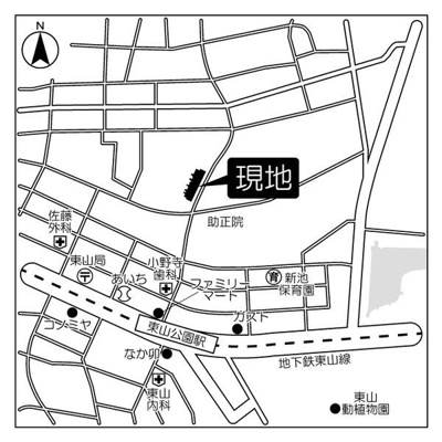 【地図】 | ザ・パークハウス東山公園