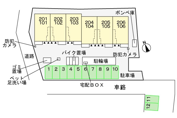 フローリアの区画図