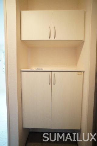 熊本市西区島崎２丁目のアパートの玄関