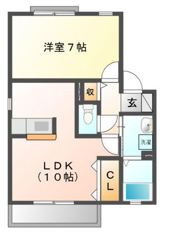 エメロード　Ｂの間取り