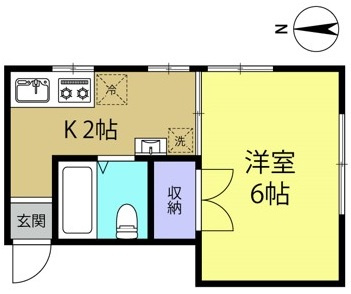 角部屋でキッチンにも窓があり、風通しの良い間取りです♪