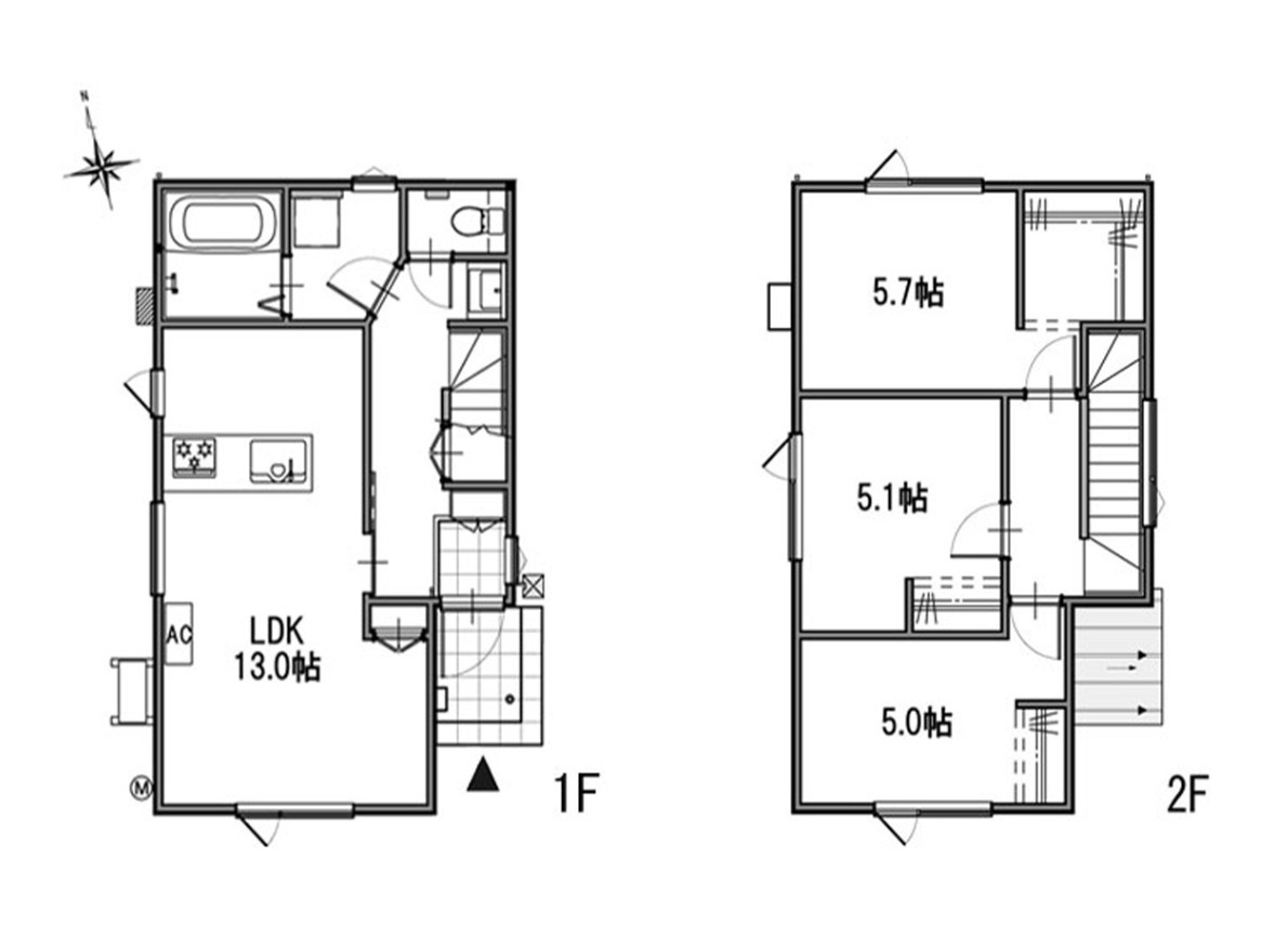 八戸市長苗代3丁目の間取り