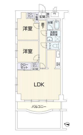 仲介手数料無料　ロイヤルステージ東所沢の間取り