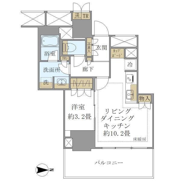 Brillia Tower 池袋 Westの間取り
