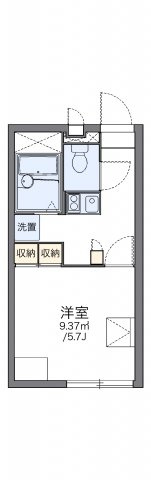 【間取り】 | レオパレス一里松 | 代表的な間取のため実際の間取とは異なる場合があります